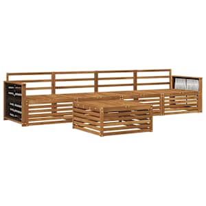 Zunanja garnitura za sedenje 5 pcs Naravna Masiven les akacije