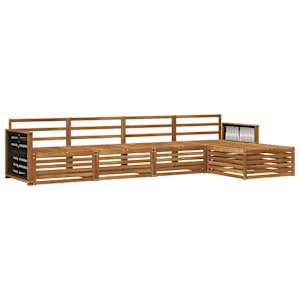 Zunanja garnitura za sedenje 5 pcs Naravna Masiven les akacije