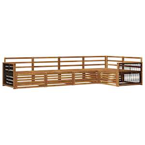 Zunanja garnitura za sedenje 5 pcs Naravna Masiven les akacije