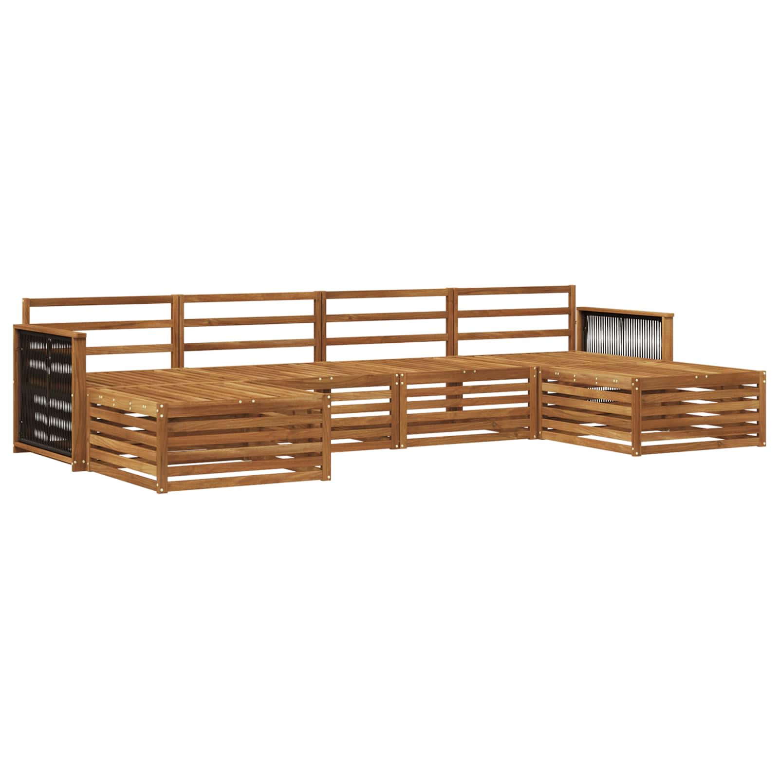 Sofa-Sets 6 pcs Massief Acaciahout image 1