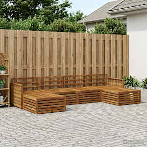 Sedežne garniture 6 pcs Masiven les akacije