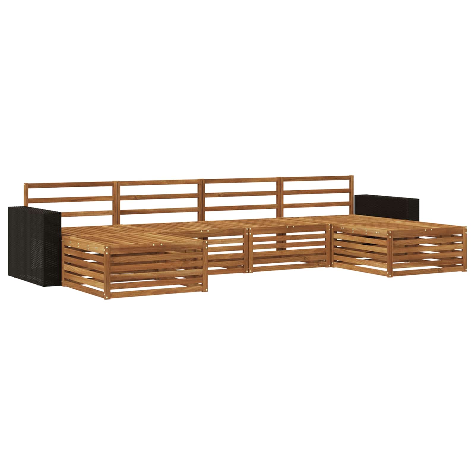 Sofa-Sets 6 pcs Massief Acaciahout image 1