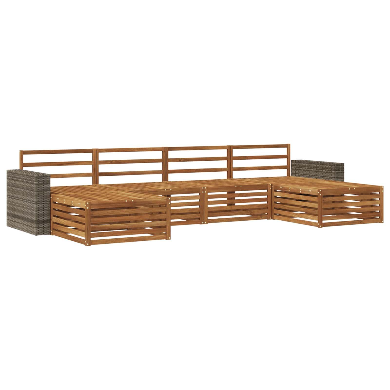Sofa-Sets 6 pcs Massief Acaciahout image 2