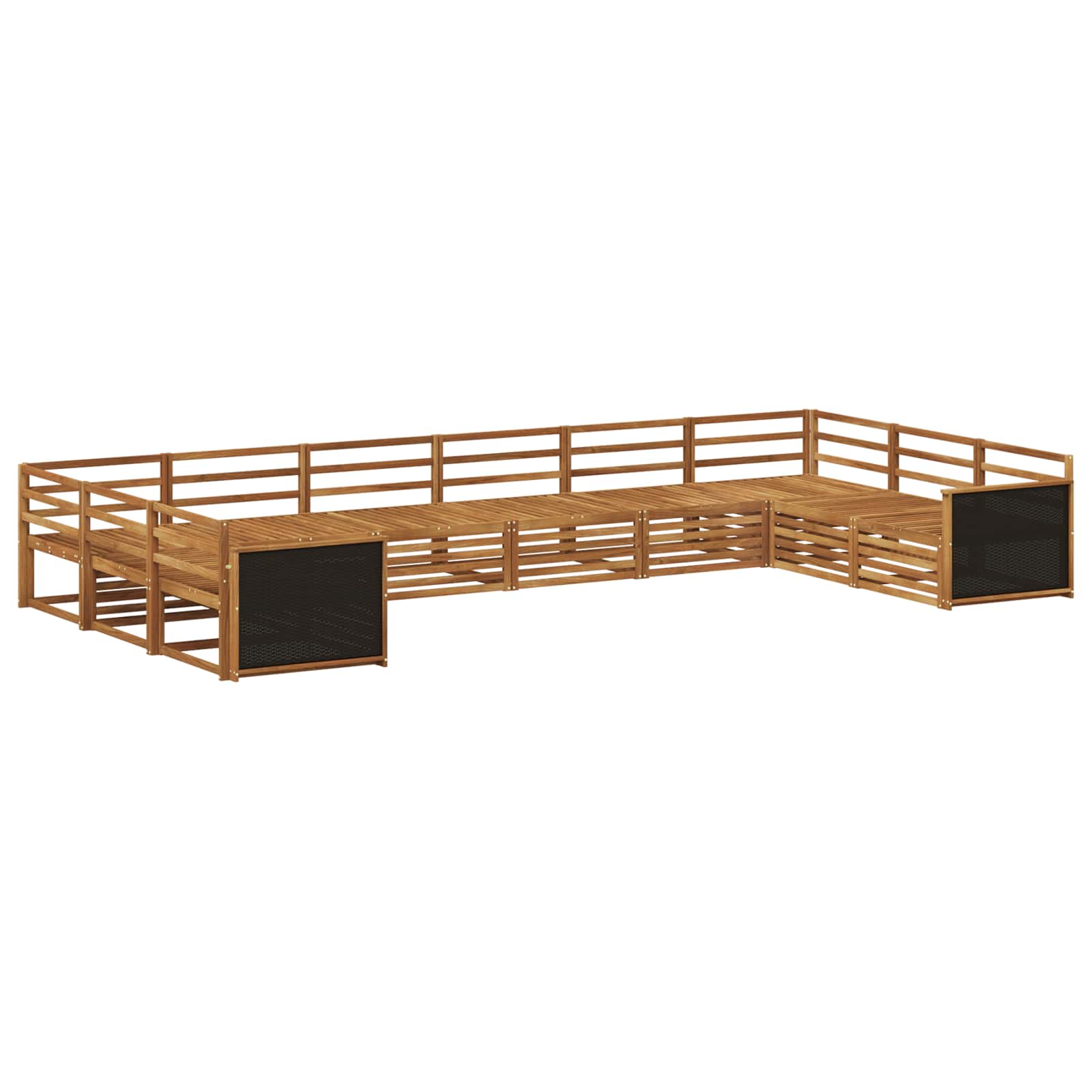 Sofa-Sets 10 pcs Massief Acaciahout image 1