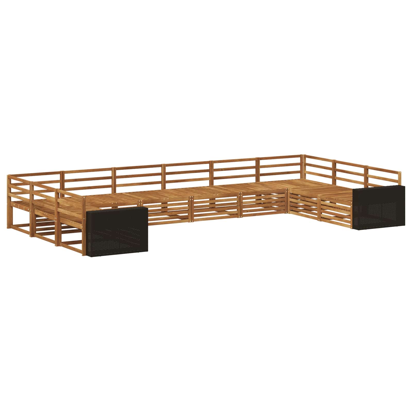 Sofa-Sets 10 pcs Massief Acaciahout image 1