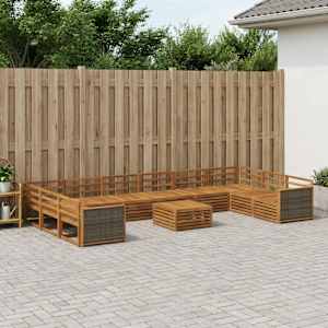 Sedežne garniture 11 pcs Masiven les akacije