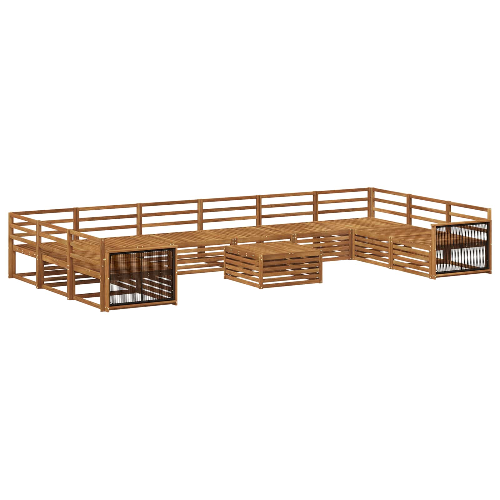 Sofa-Sets 11 pcs Massief Acaciahout image 1