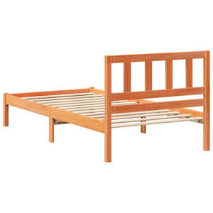 Rám postele Voskově hnědá 90 x 200 cm Masivní borové dřevo - obrázek 6