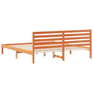 Rám postele Voskově hnědá 200 x 200 cm Masivní borové dřevo - obrázek 7