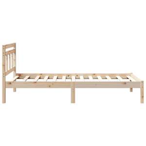 Rám postele Hnědá 80 x 200 cm Masivní borové dřevo - obrázek 6