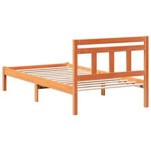 Rám postele Hnědá 90 x 200 cm Masivní borové dřevo - obrázek 7