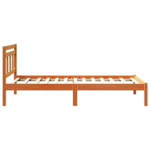 Rám postele Hnědá 100 x 200 cm Masivní borové dřevo - obrázek 6