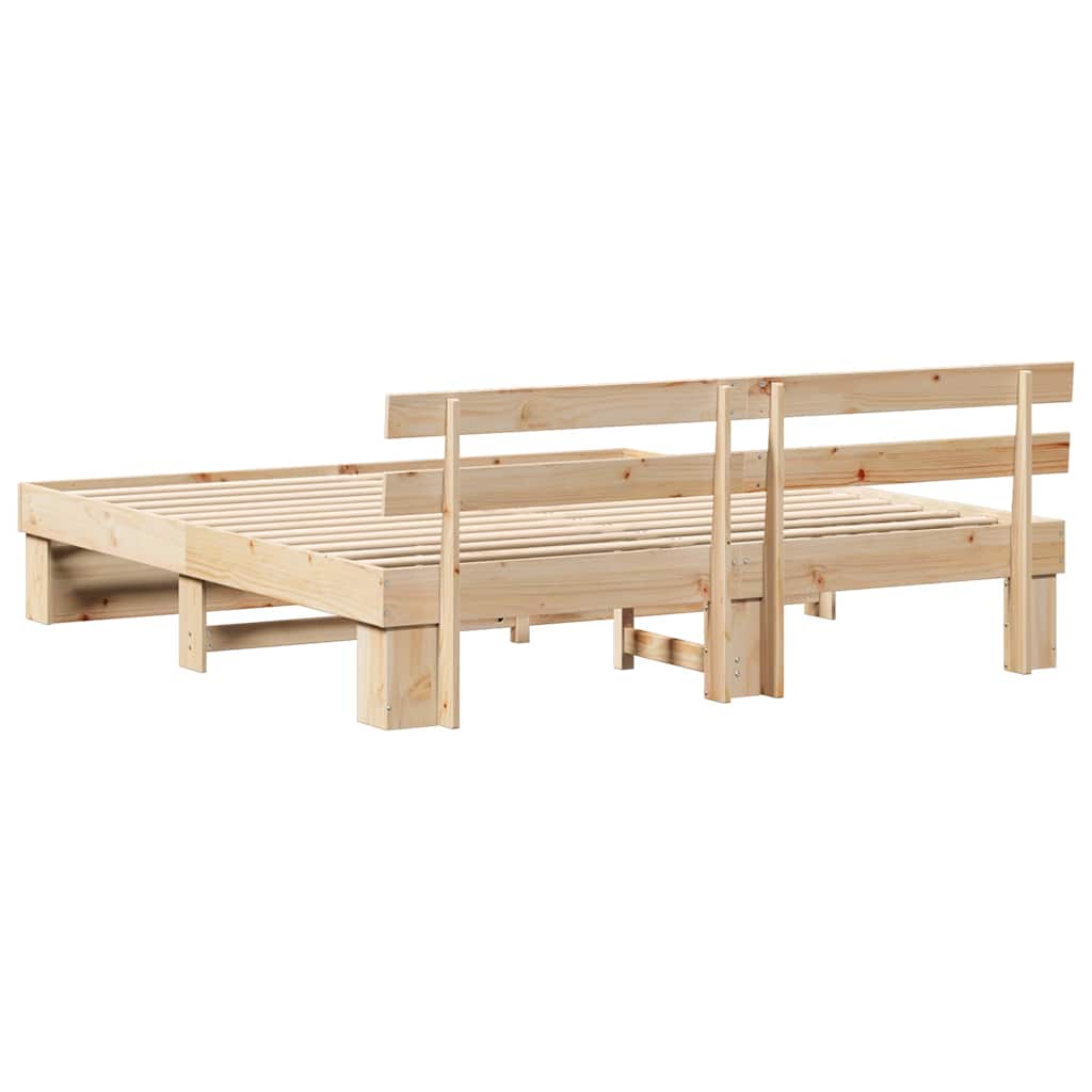 Naturholz-Bettrahmen 200 x 200 cm – Ansicht 8