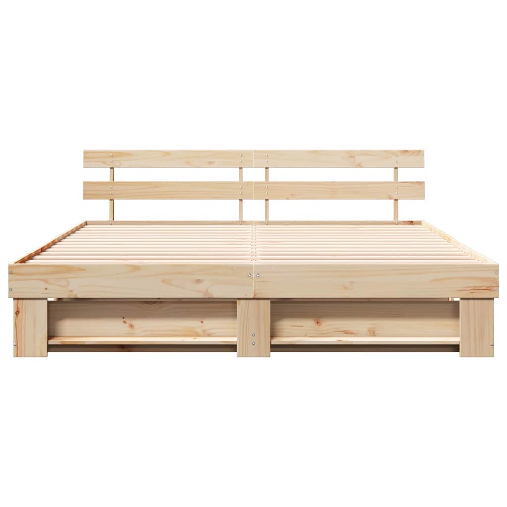 Naturholz-Bettrahmen 200 x 200 cm – Ansicht 6