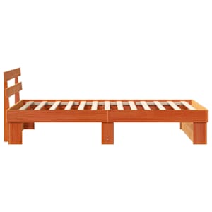 Rám postele Voskově hnědá 90 x 200 cm Masivní borové dřevo - obrázek 6