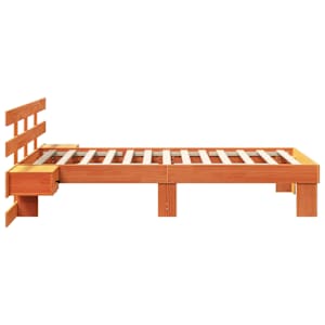 Rám postele Voskově hnědá 90 x 200 cm Masivní borové dřevo - obrázek 6