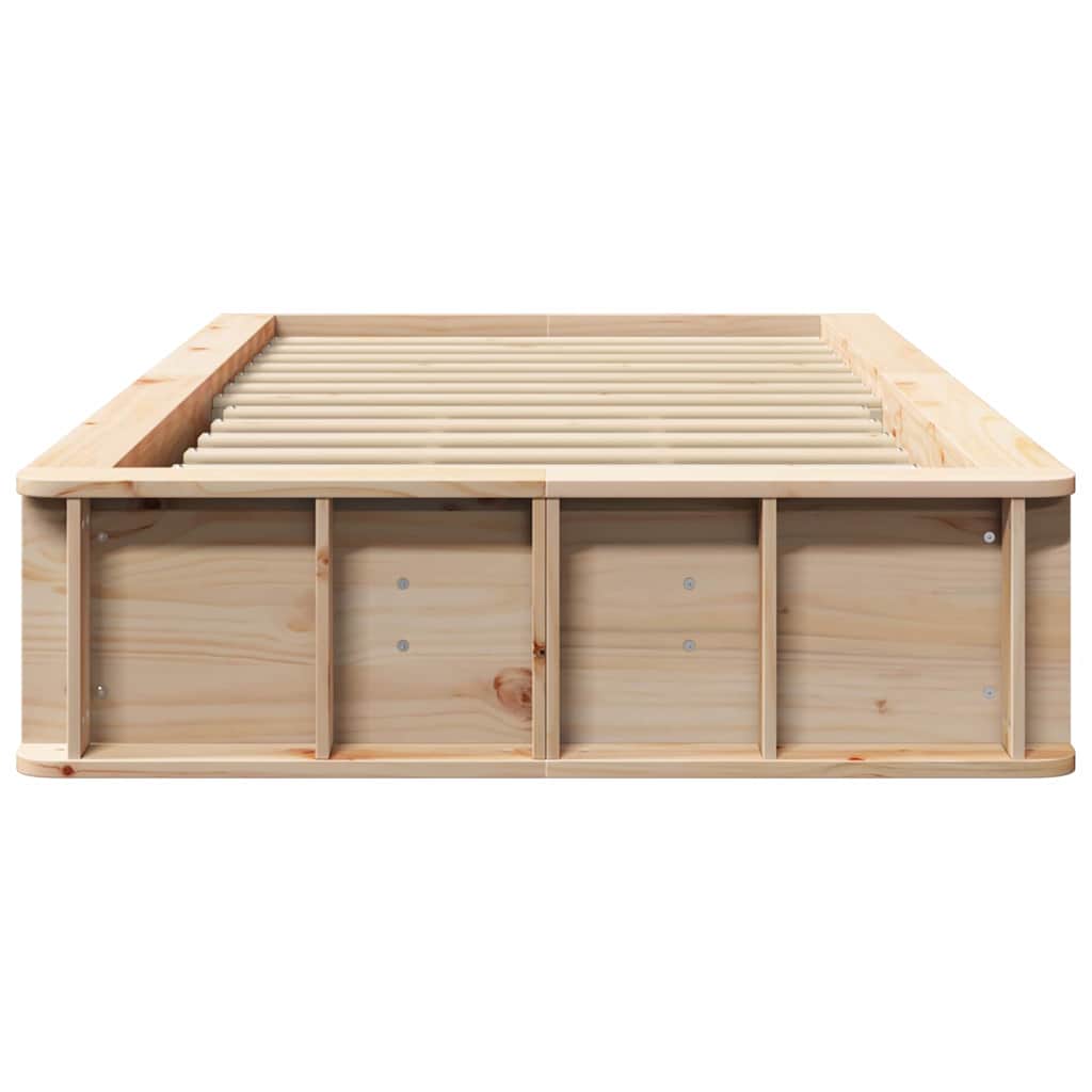 Konstrukcija postelje Voskast rjav 75 x 190 cm - slika 5