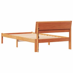 Rám postele Voskově hnědá 90 x 200 cm Masivní borové dřevo - obrázek 7