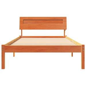 Rám postele Voskově hnědá 90 x 200 cm Masivní borové dřevo - obrázek 5