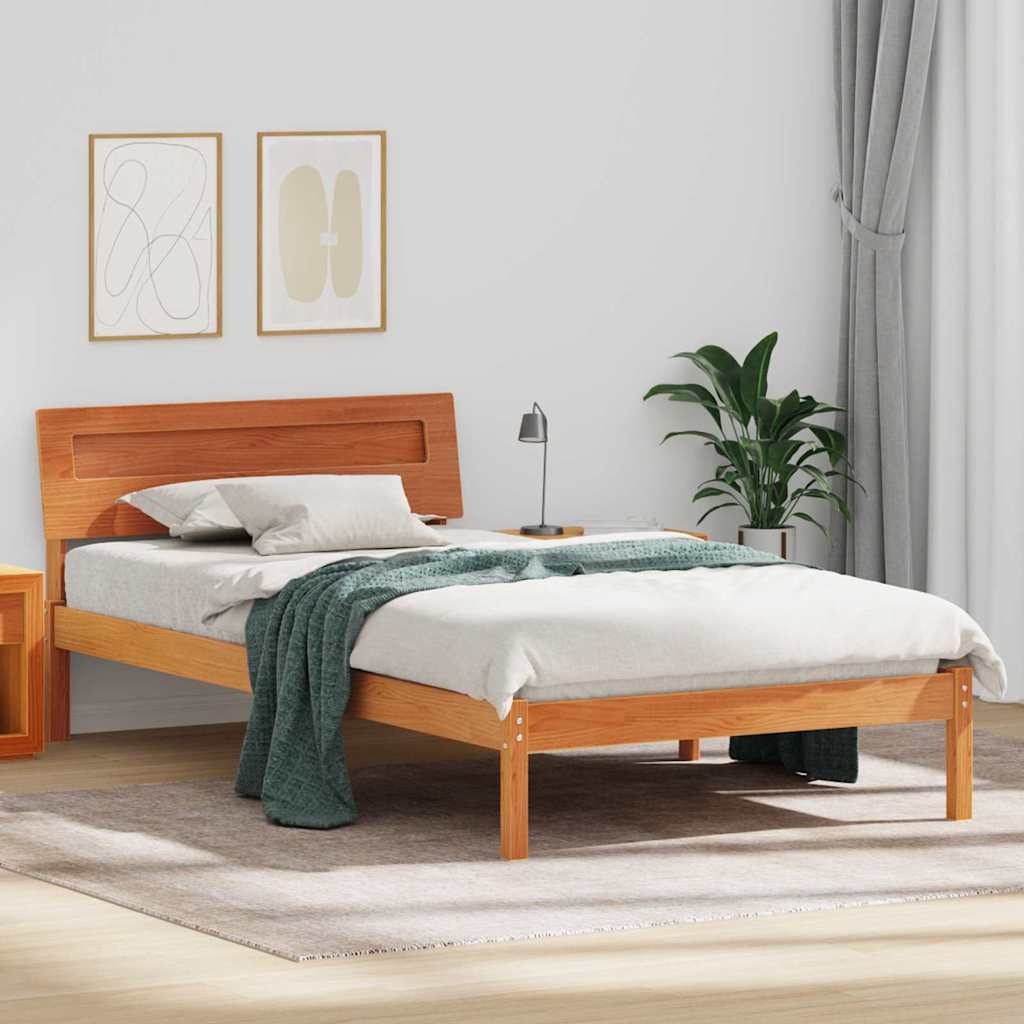 Bedframe Wasbruin 80 x 200 cm Massief grenenhout