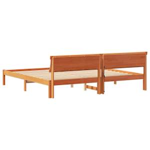 Rám postele Voskově hnědá 180 x 200 cm Masivní borové dřevo - obrázek 7