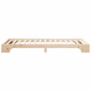 Rám postele Hnědá 100 x 210 cm Masivní borové dřevo - obrázek 5