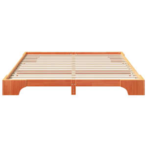 Rám postele Hnědá 180 x 210 cm Masivní borové dřevo - obrázek 4