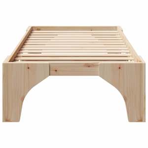 Rám postele Hnědá 80 x 200 cm Masivní borové dřevo - obrázek 5