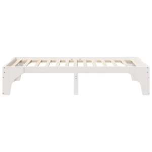 Rám postele Bílá 75 x 190 cm Masivní borové dřevo - obrázek 6