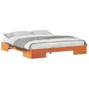 vidaXL Voodi raam Pruun 200 x 200 cm