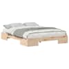 vidaXL Voodi raam Pruun 150 x 200 cm