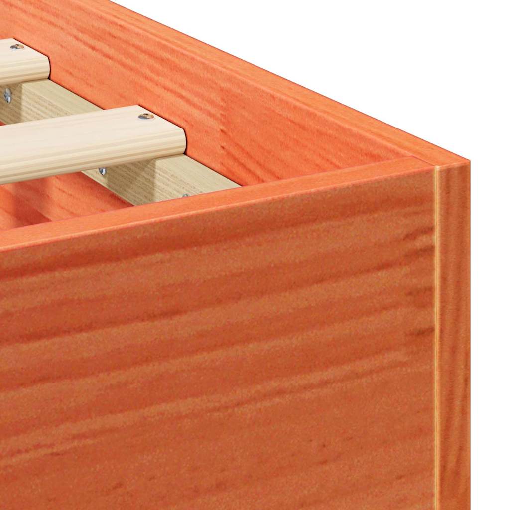 Gulv seng ramme med opbevaring Brun Massivt fyrretræ 8 8721288718617 detail en hd 1