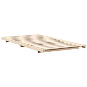 Rám postele Hnědá 75 x 190 cm Masivní borovicové dřevo - obrázek 4