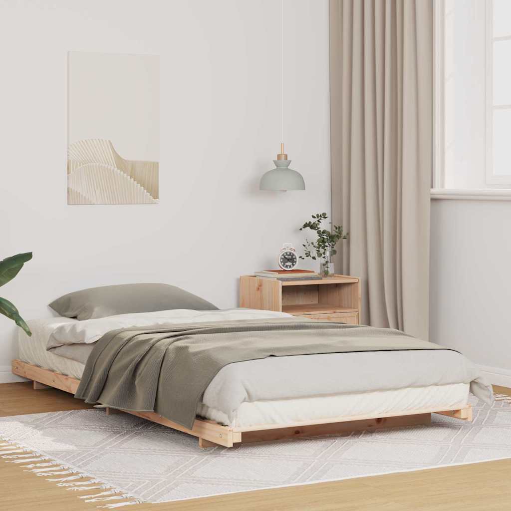 Bedframe Bruin 80 x 210 cm Massief grenenhout