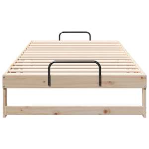 Rám postele Hnědá 100 x 200 cm Masivní borové dřevo - obrázek 5
