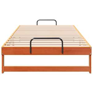 Rám postele Hnědá 100 x 200 cm Masivní borové dřevo - obrázek 5