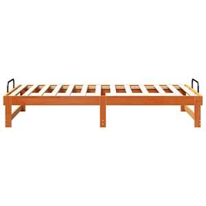 Rám postele Hnědá 90 x 200 cm Masivní borové dřevo - obrázek 6