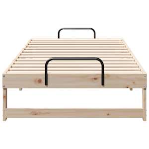 Rám postele Hnědá 75 x 190 cm Masivní borové dřevo - obrázek 5