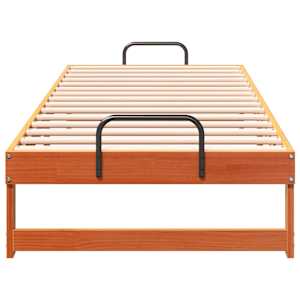 Rám postele Hnědá 80 x 210 cm Masivní borové dřevo - obrázek 5
