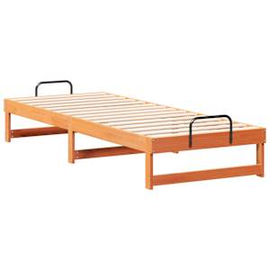 Rám postele Hnědá 90 x 210 cm Masivní borové dřevo - obrázek 4