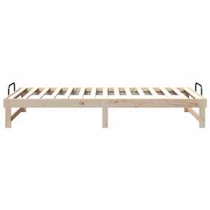 Rám postele Hnědá 100 x 210 cm Masivní borové dřevo - obrázek 6