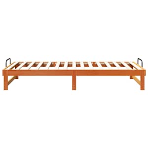 Rám postele Hnědá 100 x 210 cm Masivní borové dřevo - obrázek 6