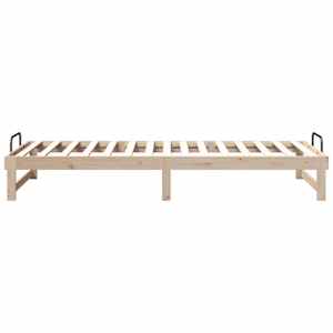 Rám postele Hnědá 80 x 220 cm Masivní borové dřevo - obrázek 6
