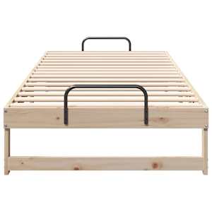 Rám postele Hnědá 90 x 220 cm Masivní borové dřevo - obrázek 5