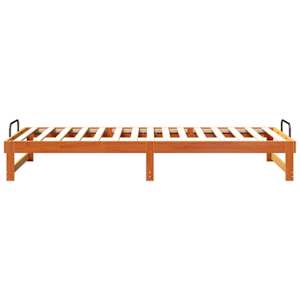 Rám postele Hnědá 100 x 220 cm Masivní borové dřevo - obrázek 6