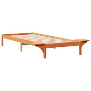 Postelový rám s nočními stolky Voskově hnědá 100 x 210 cm - obrázek 7