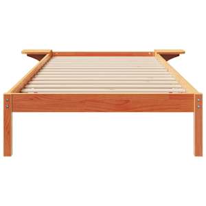 Postelový rám s nočními stolky Voskově hnědá 100 x 210 cm - obrázek 5