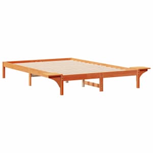 Postelový rám s nočními stolky Voskově hnědá 140 x 210 cm - obrázek 7