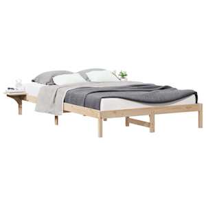 Postelový rám s nočními stolky Přírodní 160 x 210 cm - obrázek 3
