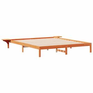 Postelový rám s nočními stolky Voskově hnědá 200 x 210 cm - obrázek 2